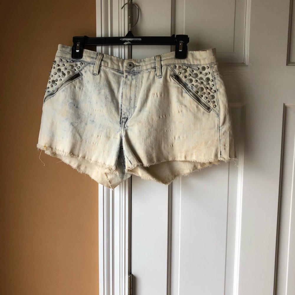 Cut off jean shirts with studs